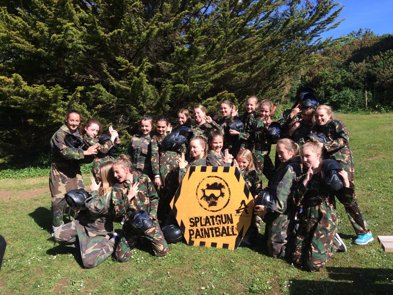 Girls paintball parties somerset