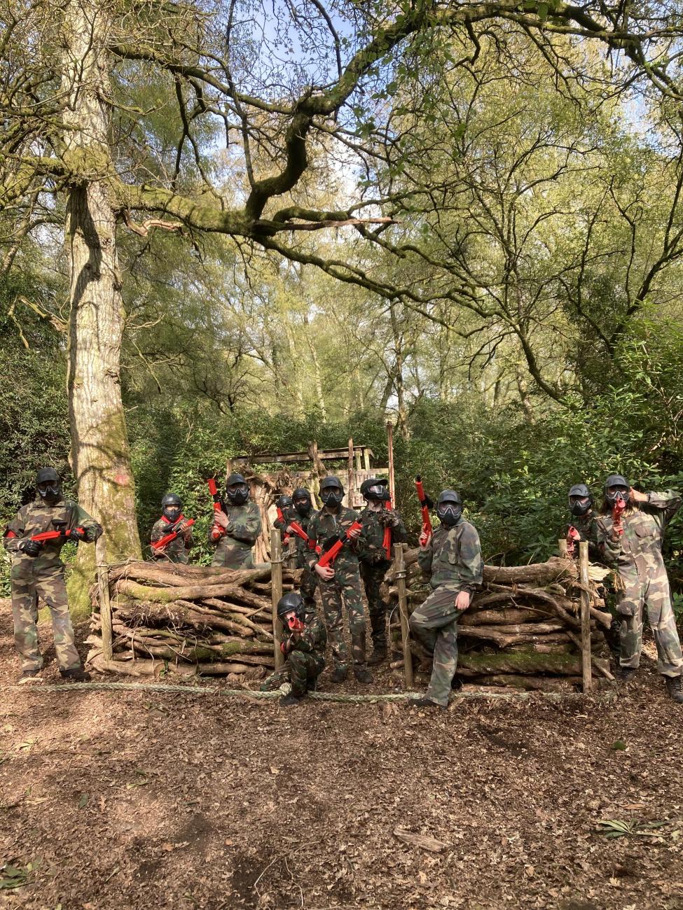kids paintball party in taunton, somerset
